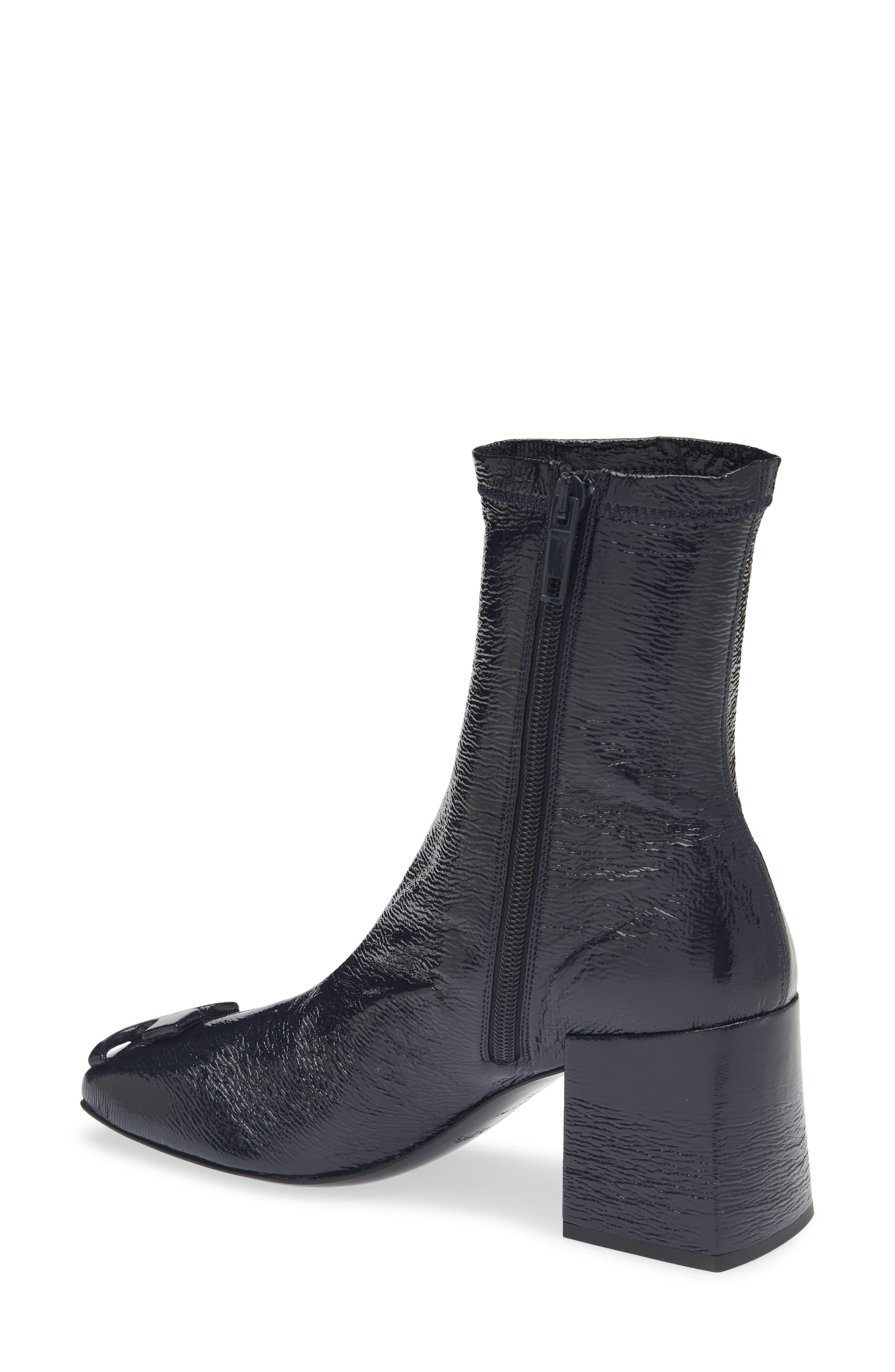 Re-Edition Vinyl Ankle Boot, Alternate, color, NAVY