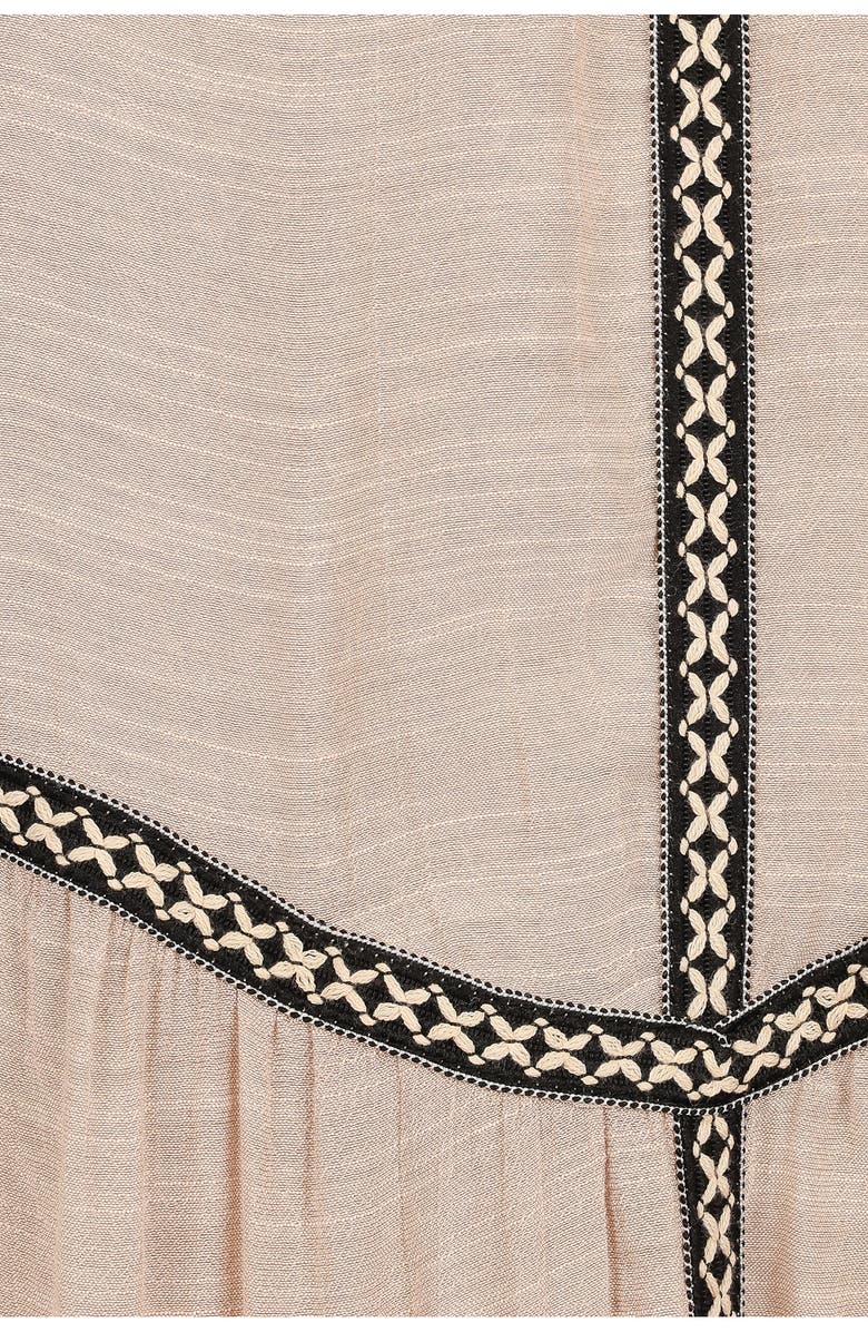 Petal & Pup Volina Tiered Maxi Dress, Alternate, color, Light Taupe