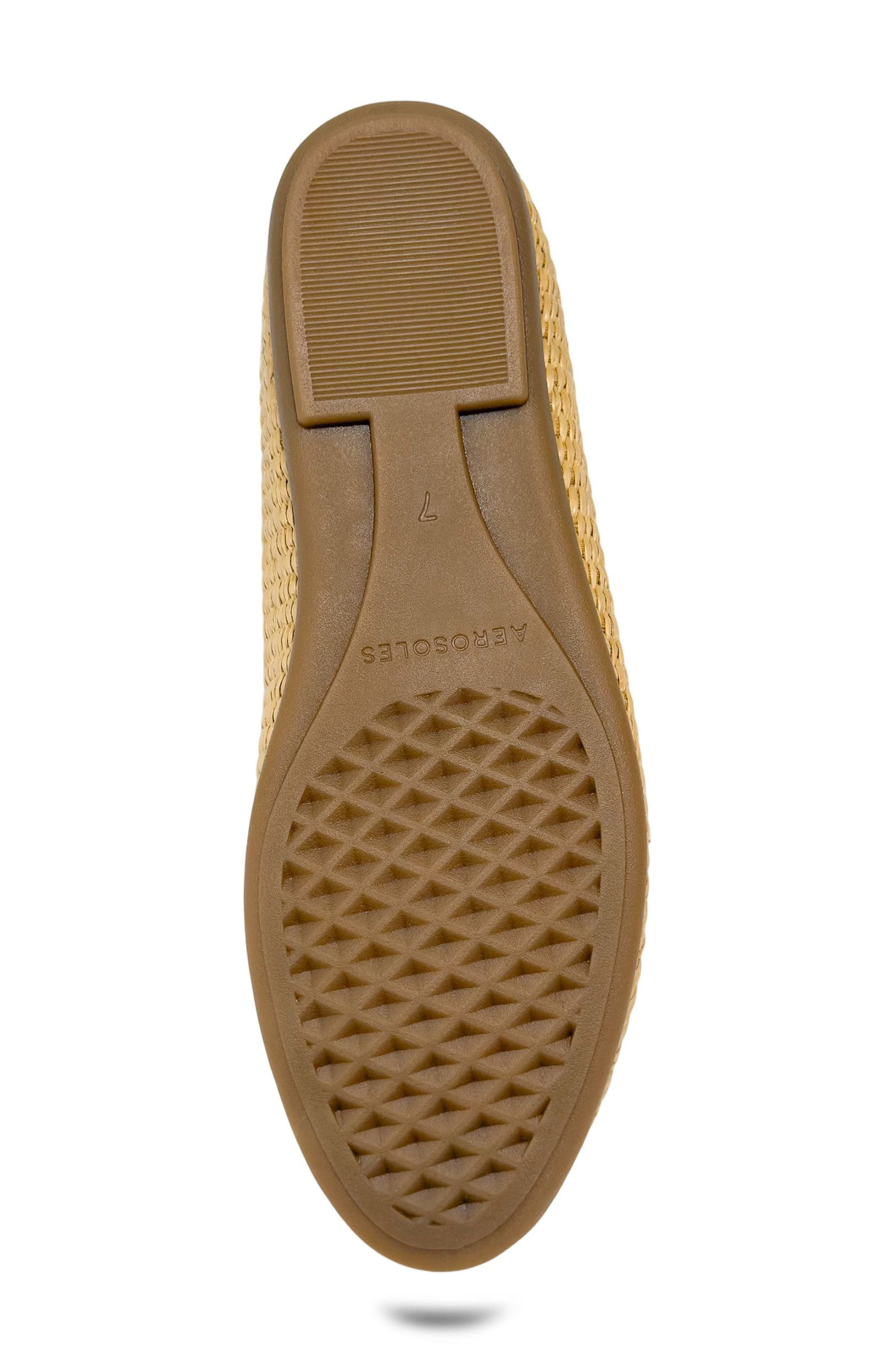 Aerosoles Homebet Raffia Woven Ballet Flat, Alternate, color, Natural/ Beige Bisque