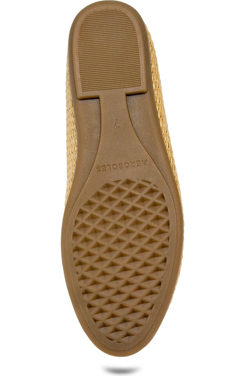 Aerosoles Homebet Raffia Woven Ballet Flat, Alternate, color, Natural/ Beige Bisque