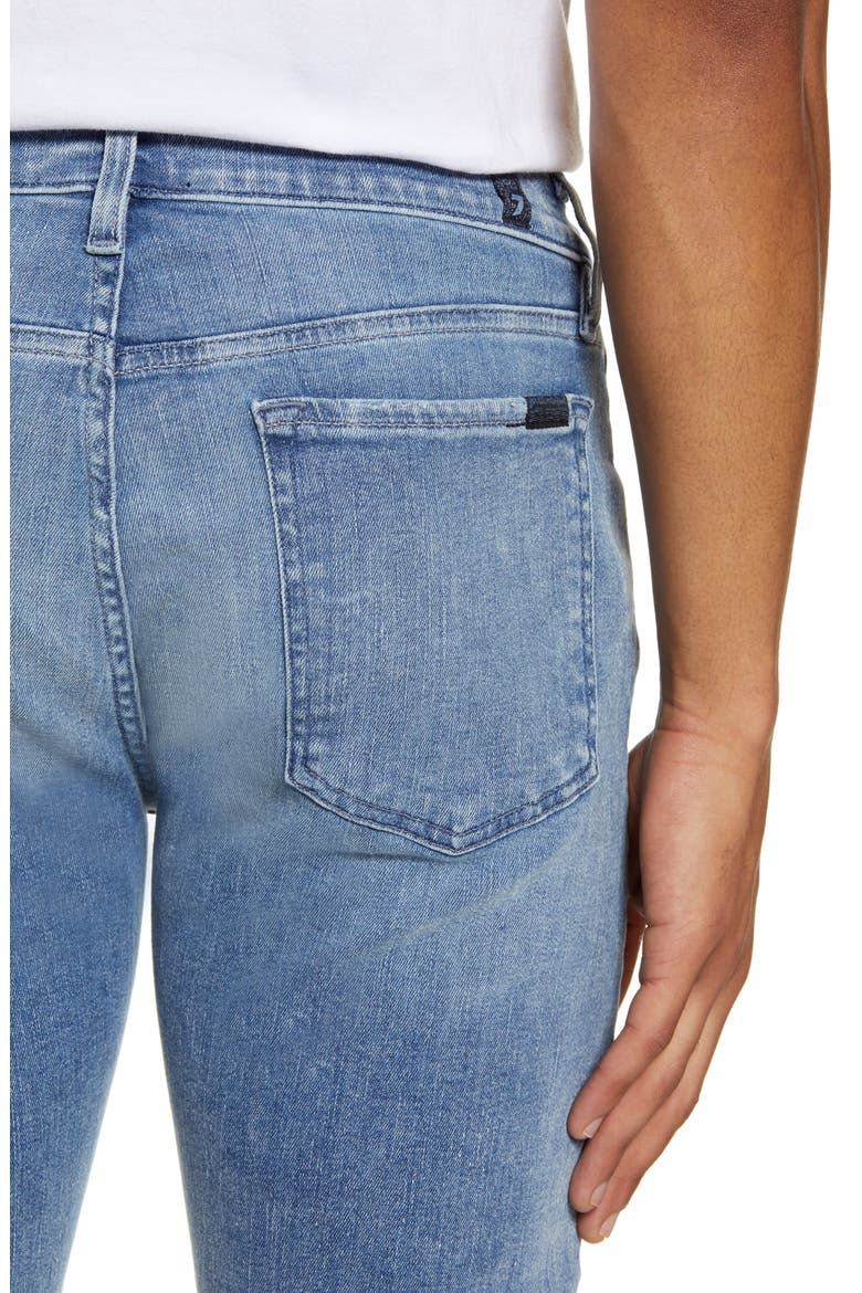 7 For All Mankind® Adrien Slim Fit Clean Pocket Skinny Jeans, Alternate, color, BIGNELL