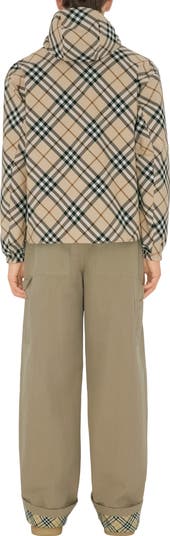 Reversible Check Hooded Jacket