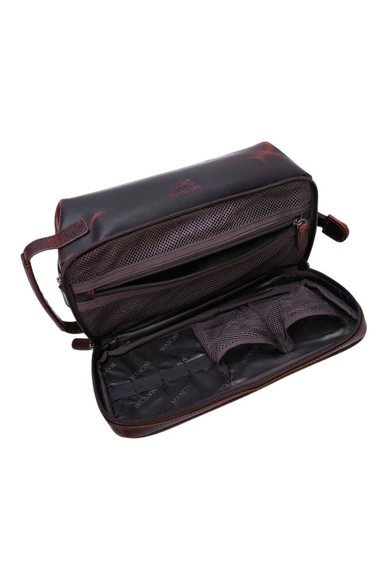 Buffalo Collection Organizer Toiletry Bag, Alternate, color, BROWN