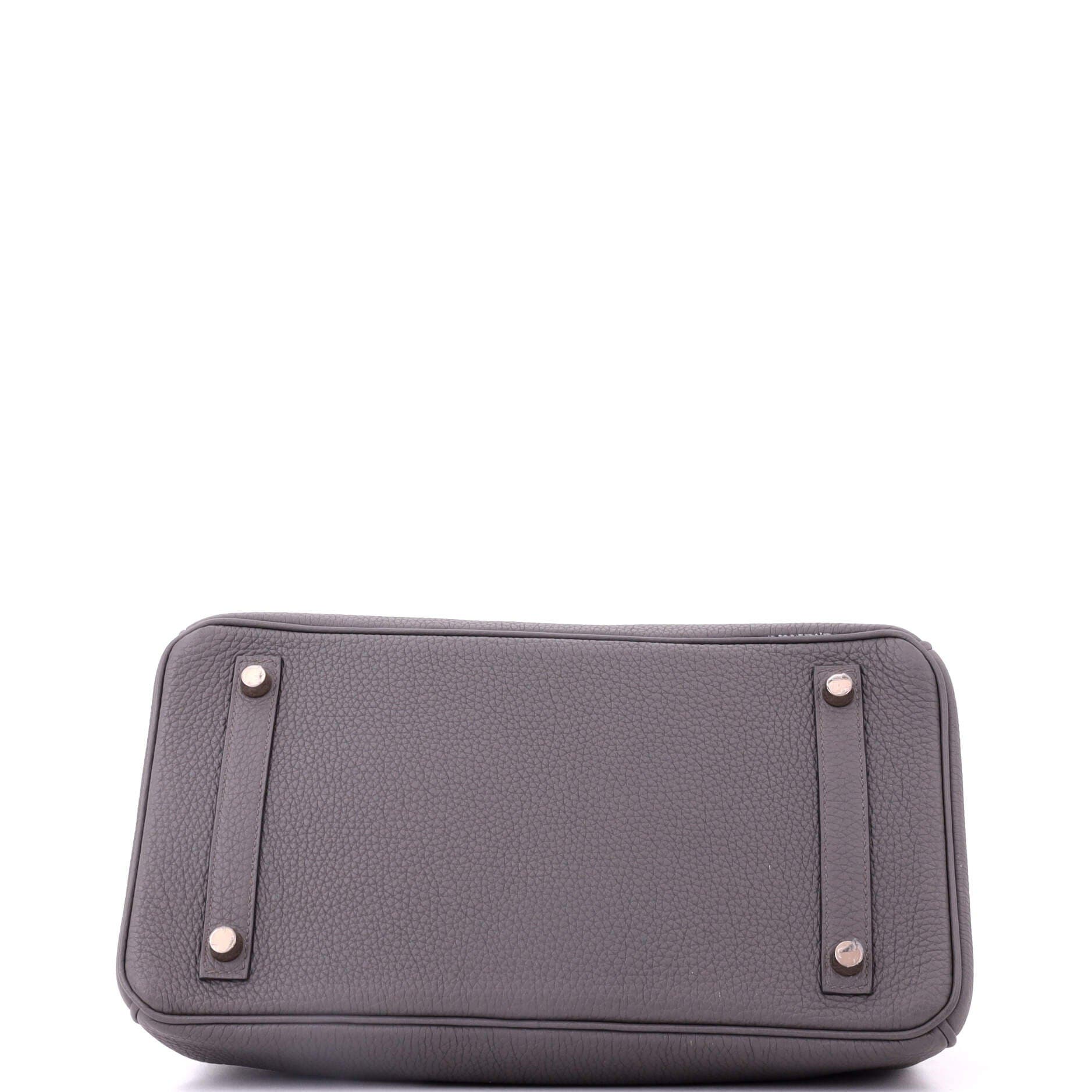 Pre-Owned Hermes Birkin Handbag Grey Togo with Rose Gold Hardware 30, Alternate, color, Etain