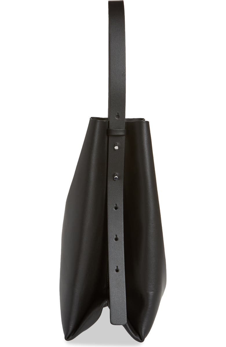 COS Folded Leather Shopper, Alternate, color,