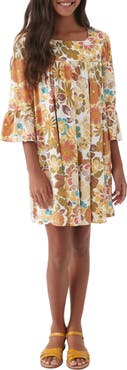 O'Neill Kids' Chancey Floral Bell Sleeve Dress
