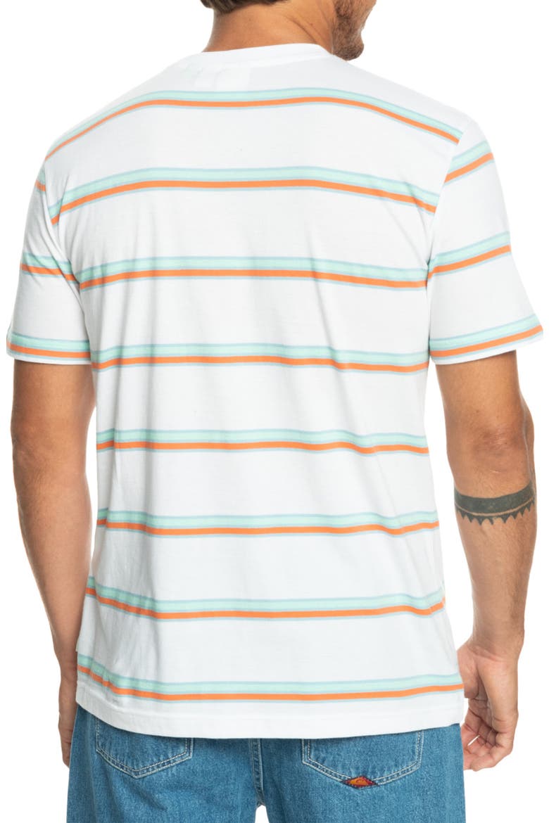 Mystery Point Stripe Organic Cotton T-Shirt, Alternate, color, BIRCH