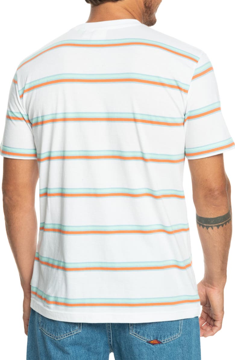 Quiksilver Mystery Point Stripe Organic Cotton T-Shirt, Alternate, color,