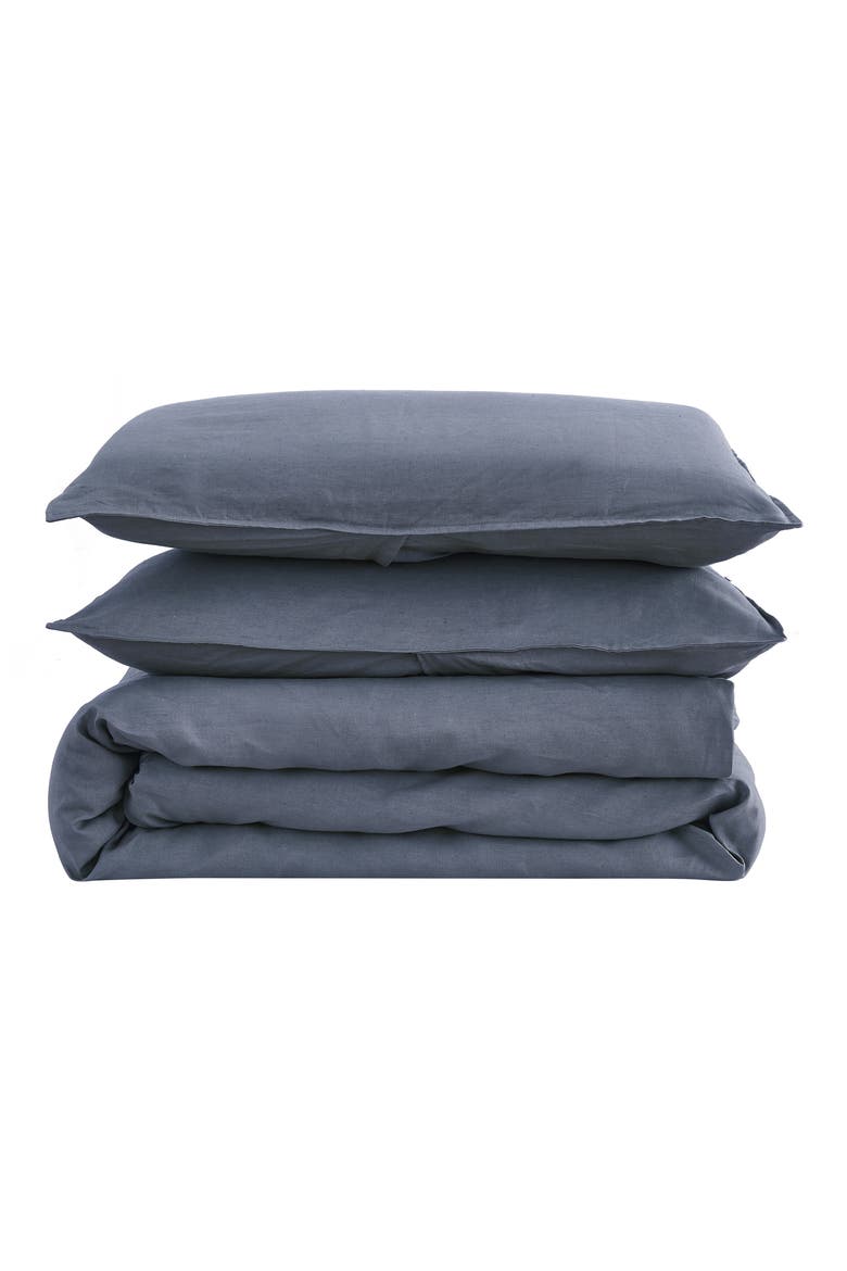 European Linen Duvet Set, Main, color, SLATE