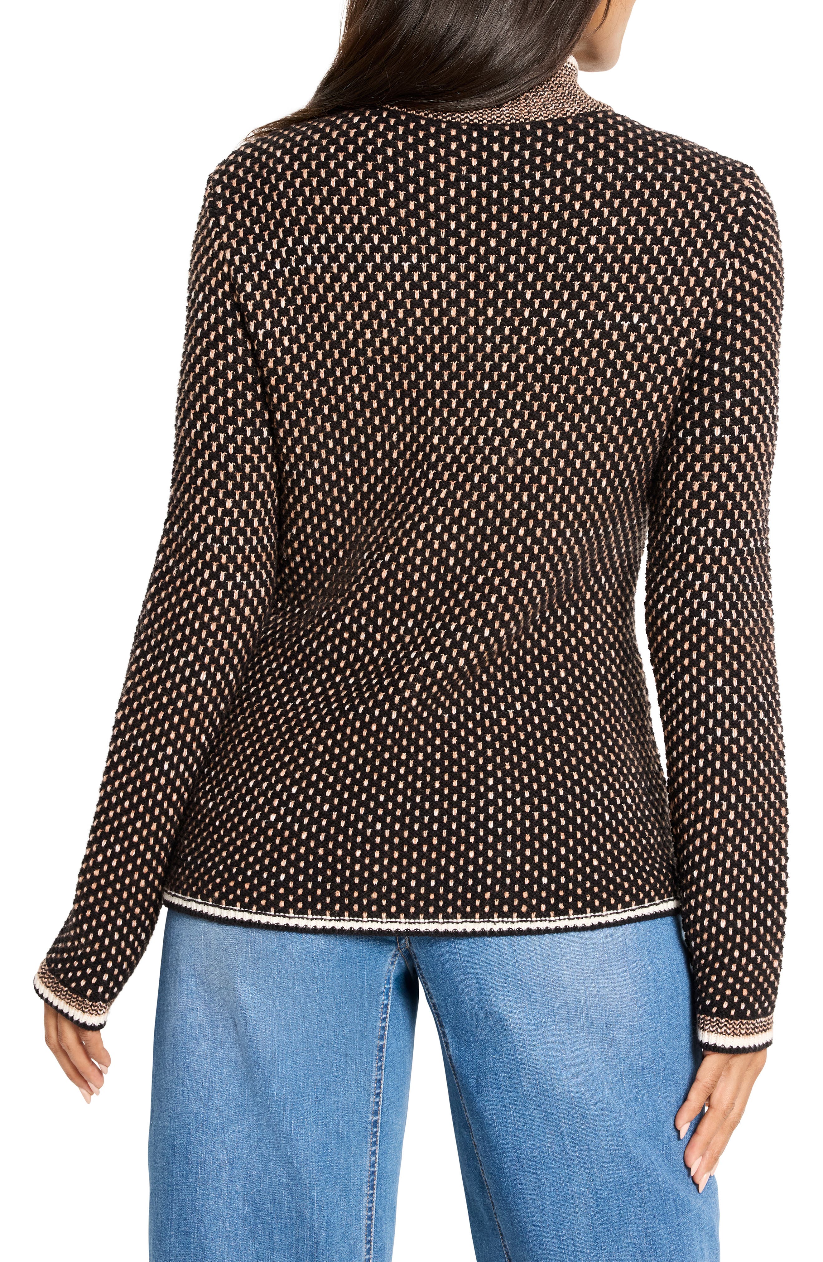Brick Stitch Knit Jacket - image 2