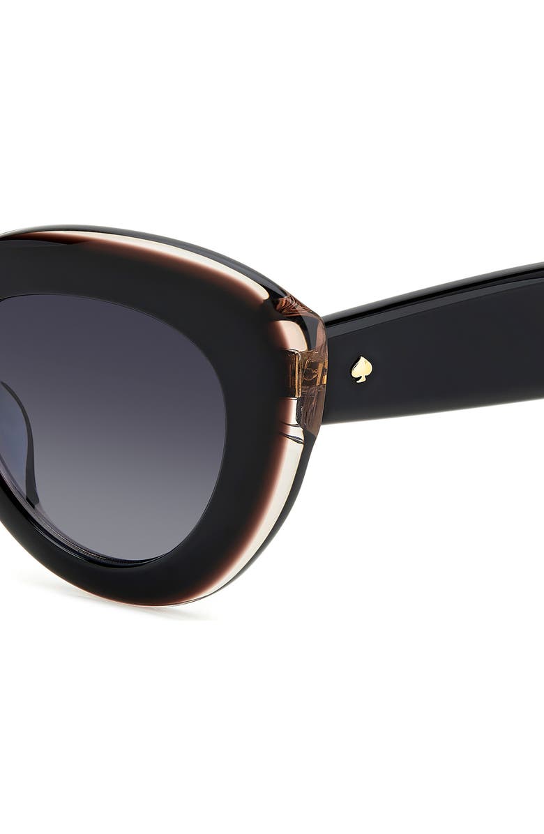 Kate Spade New York capri 50mm gradient cat eye sunglasses, Alternate, color, Black Pink