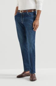 Brunello Cucinelli Traditional fit five-pocket trousers