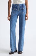 Cinq à Sept Coraline High Waist Bootcut Jeans