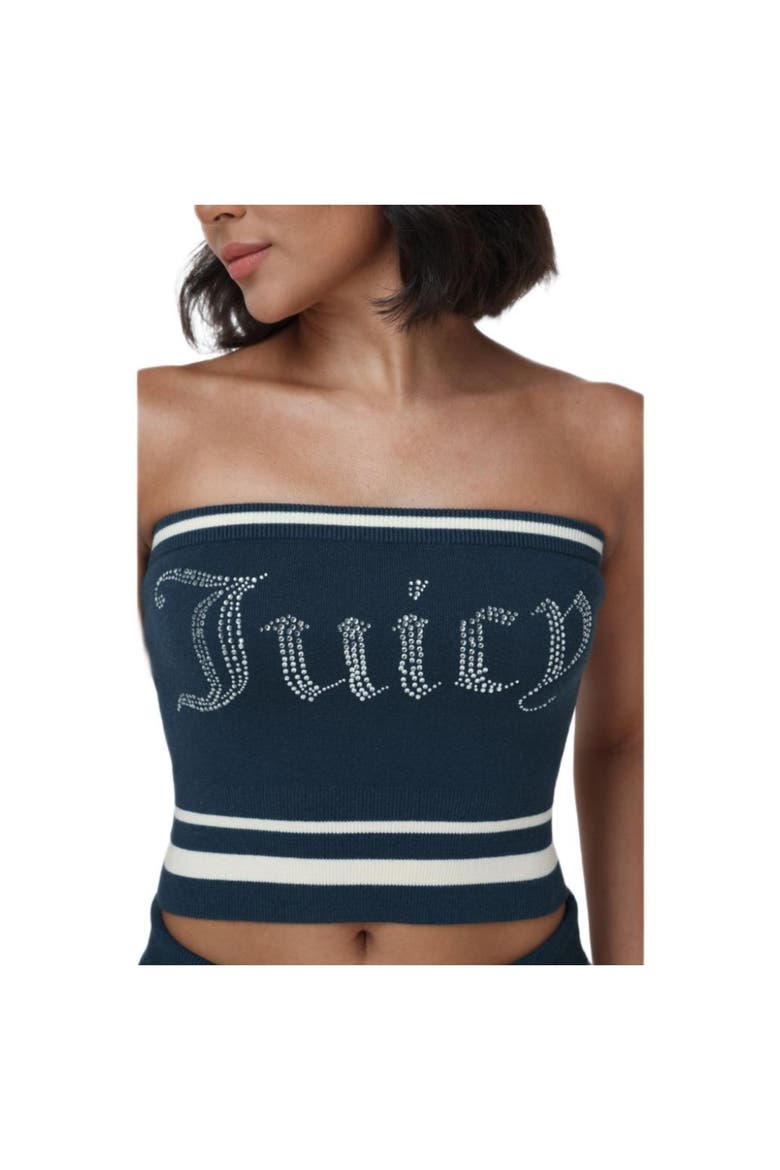 Sleek Logo Strapless Tube Top, Alternate, color, REGAL BLUE