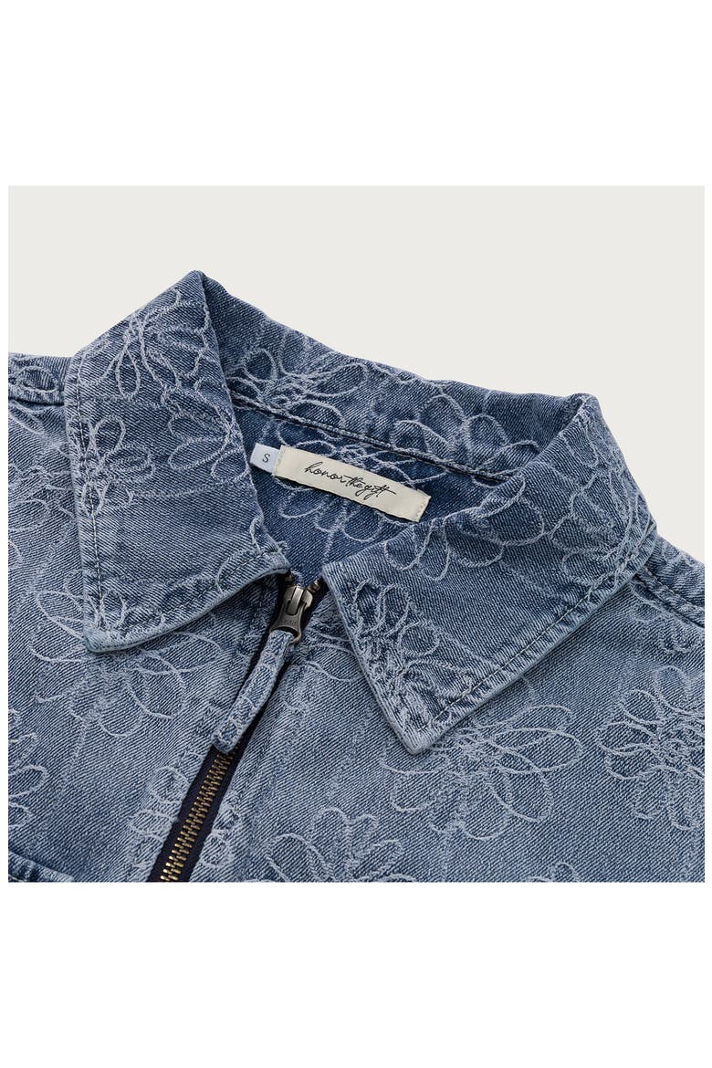 Crop Denim Jacket, Alternate, color, LIGHT BLUE