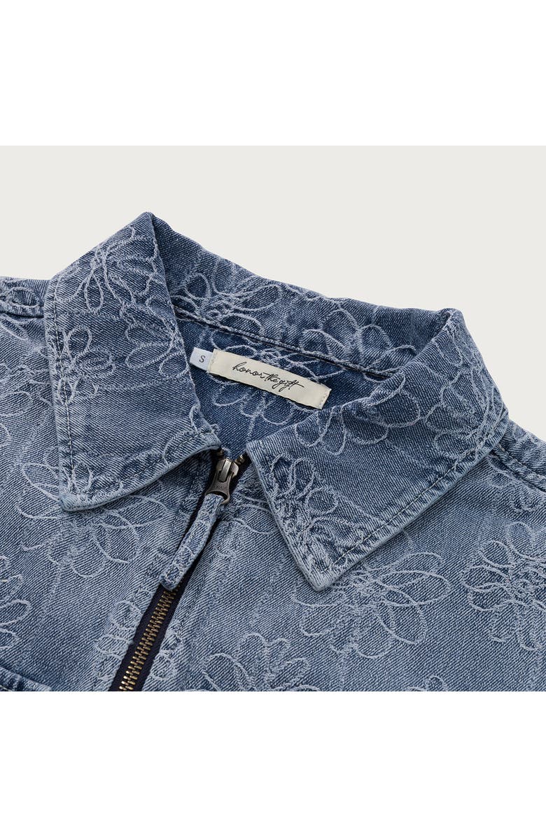 HONOR THE GIFT Crop Denim Jacket, Alternate, color, Light Blue