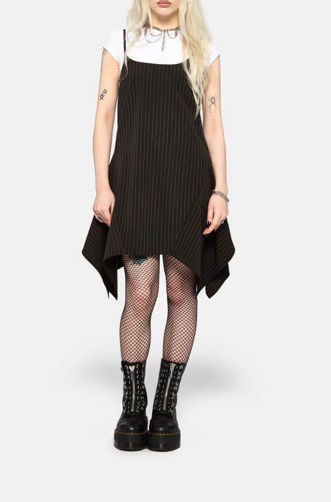Alecto Pinstripe Mini Dress