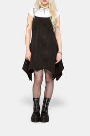 Disturbia Alecto Pinstripe Mini Dress