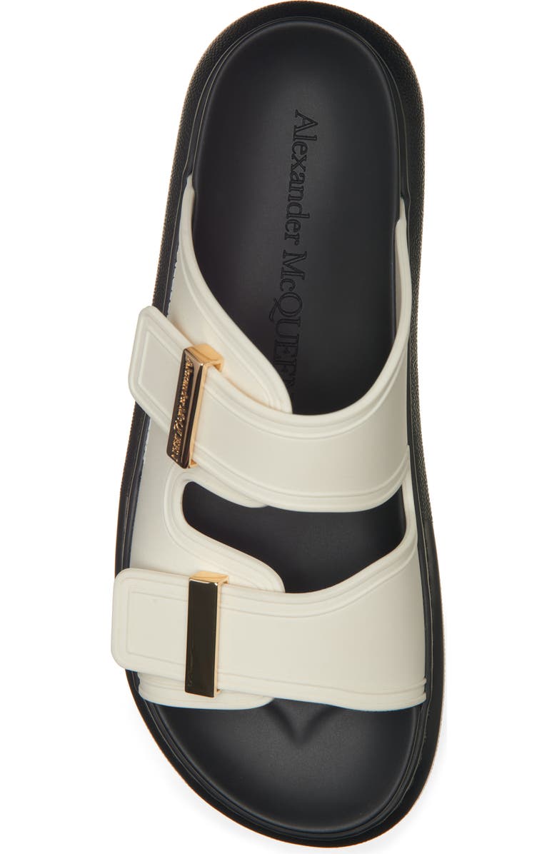McQueen Hybrid Slide Sandal, Alternate, color, Snow/ Black/ Black/ Gol