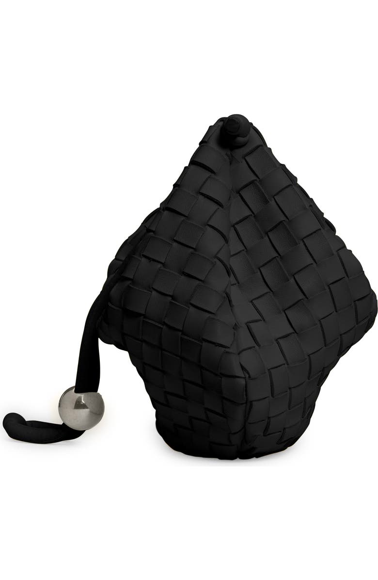 Bottega Veneta Medium Half Moon Woven Top Handle Bag, Alternate, color,