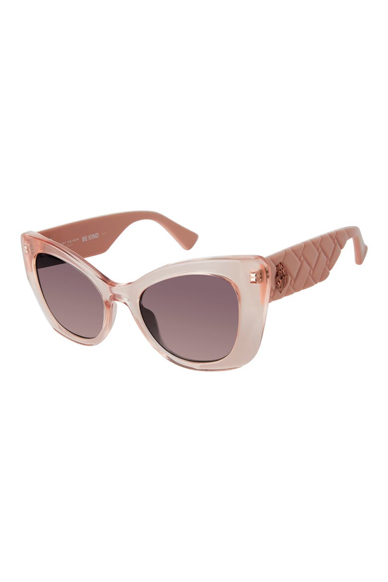 52mm Gradient Cat Eye Sunglasses, Alternate, color, LIGHT PINK/ AZURE GRADIENT