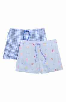 2-Pack Woven Pajama Shorts