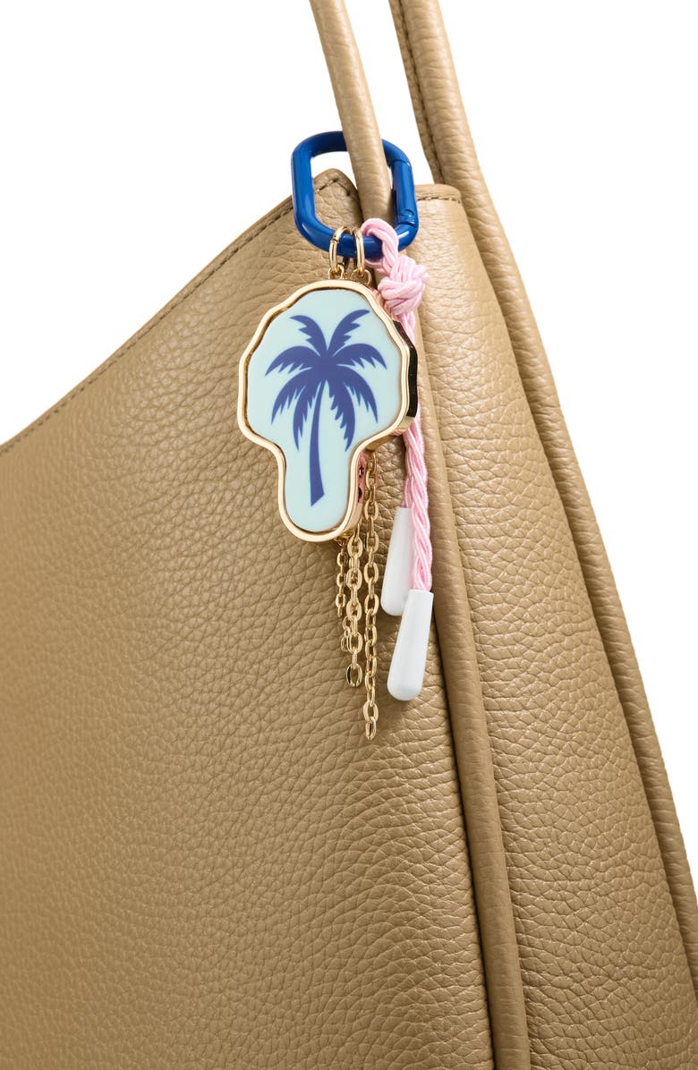 Chelsea28 Palm Tree Bag Charm, Alternate, color, Blue Multi- Gold