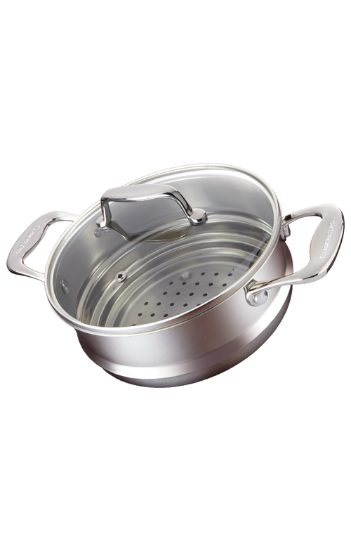 Cuisine::pro ® Iconix® Steamer Insert With Lid 8" In Silver