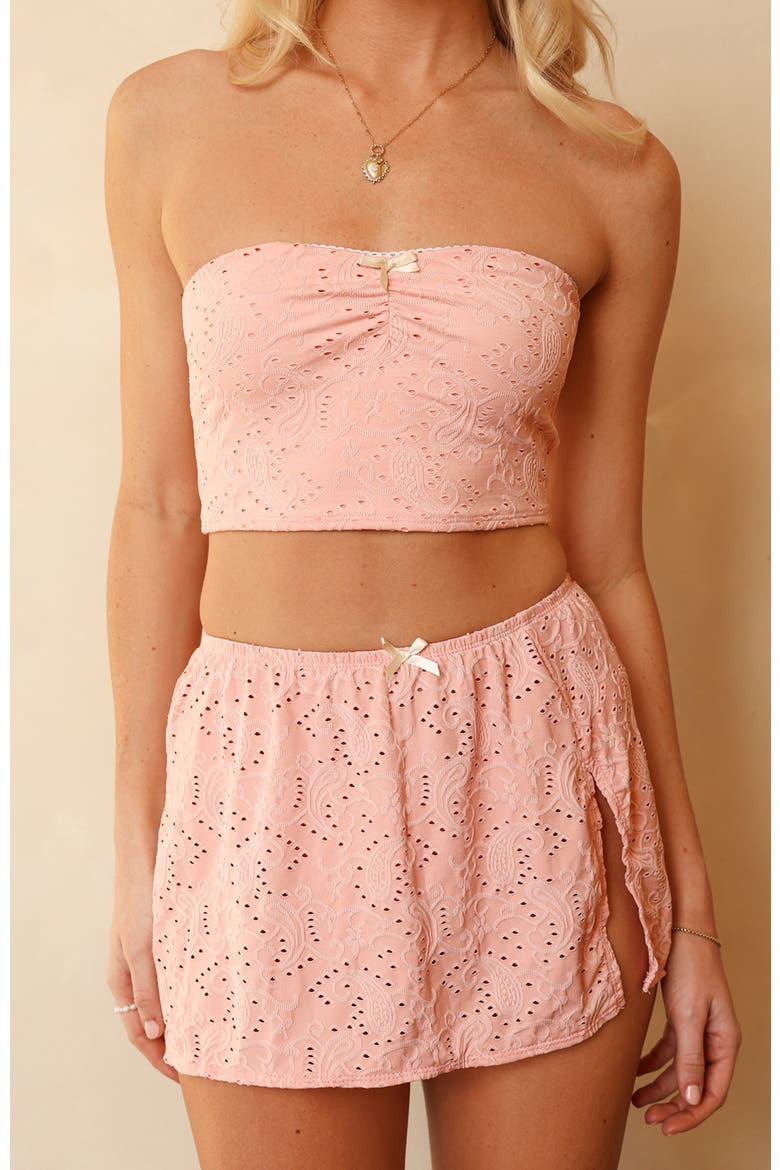 Charmed Mini Skirt, Main, color, Blossom