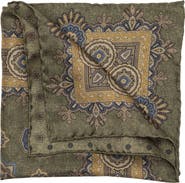 Elizabetta Brando - Double Sided Silk Pocket Square for Men