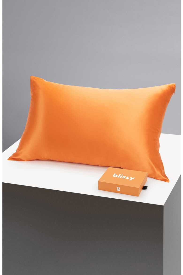 Mulberry Silk Pillowcase, Alternate, color, CORAL