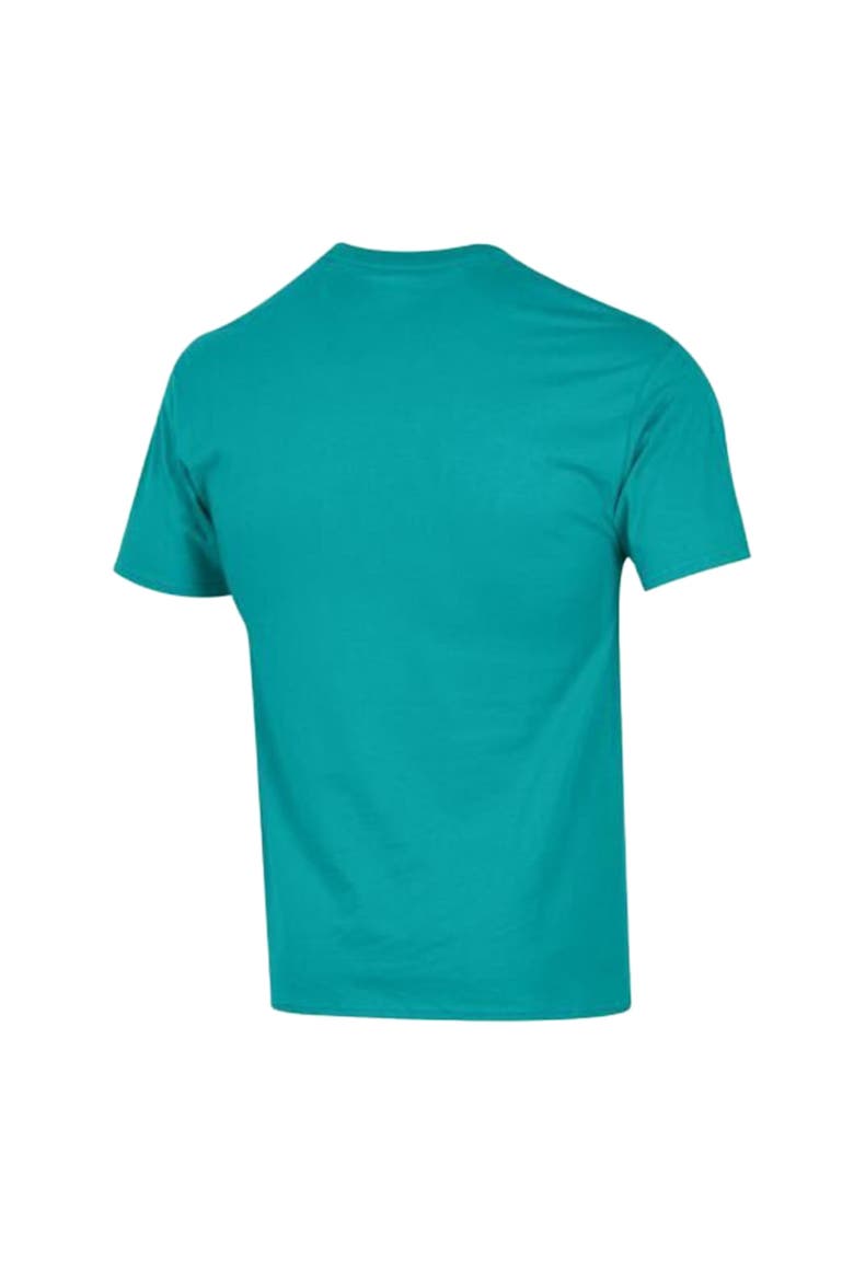 Men's Champion Aqua Miami Dolphins Jersey T-Shirt, Alternate, color, Aqua
