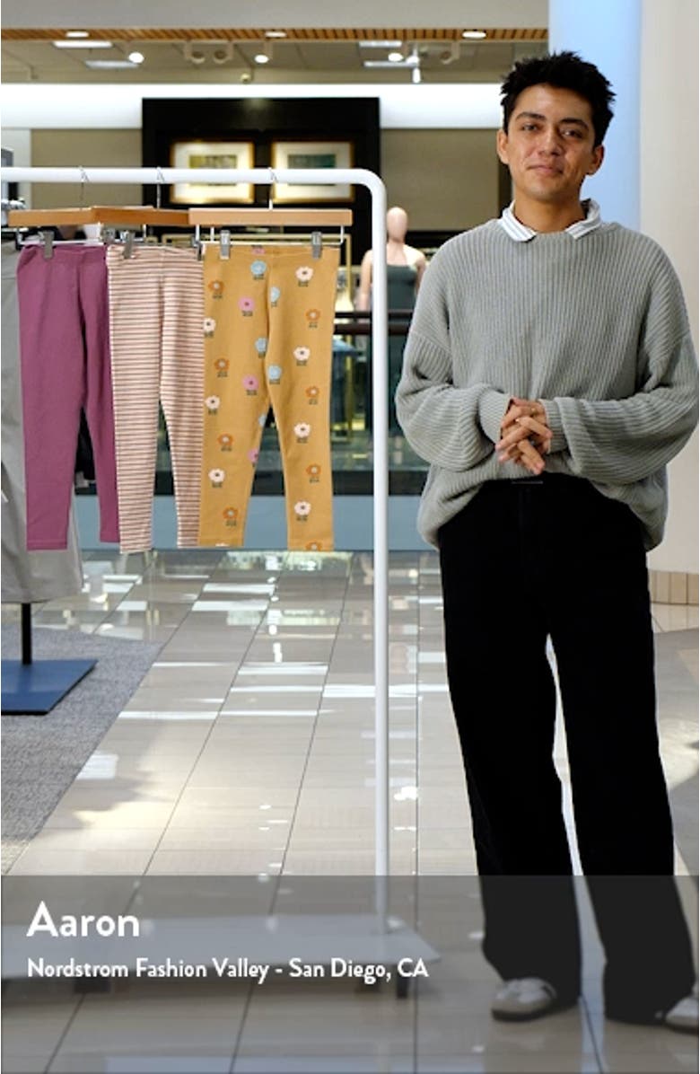 Kids' Bunny Assorted 3-Pack Stretch Cotton Leggings, sales video thumbnail