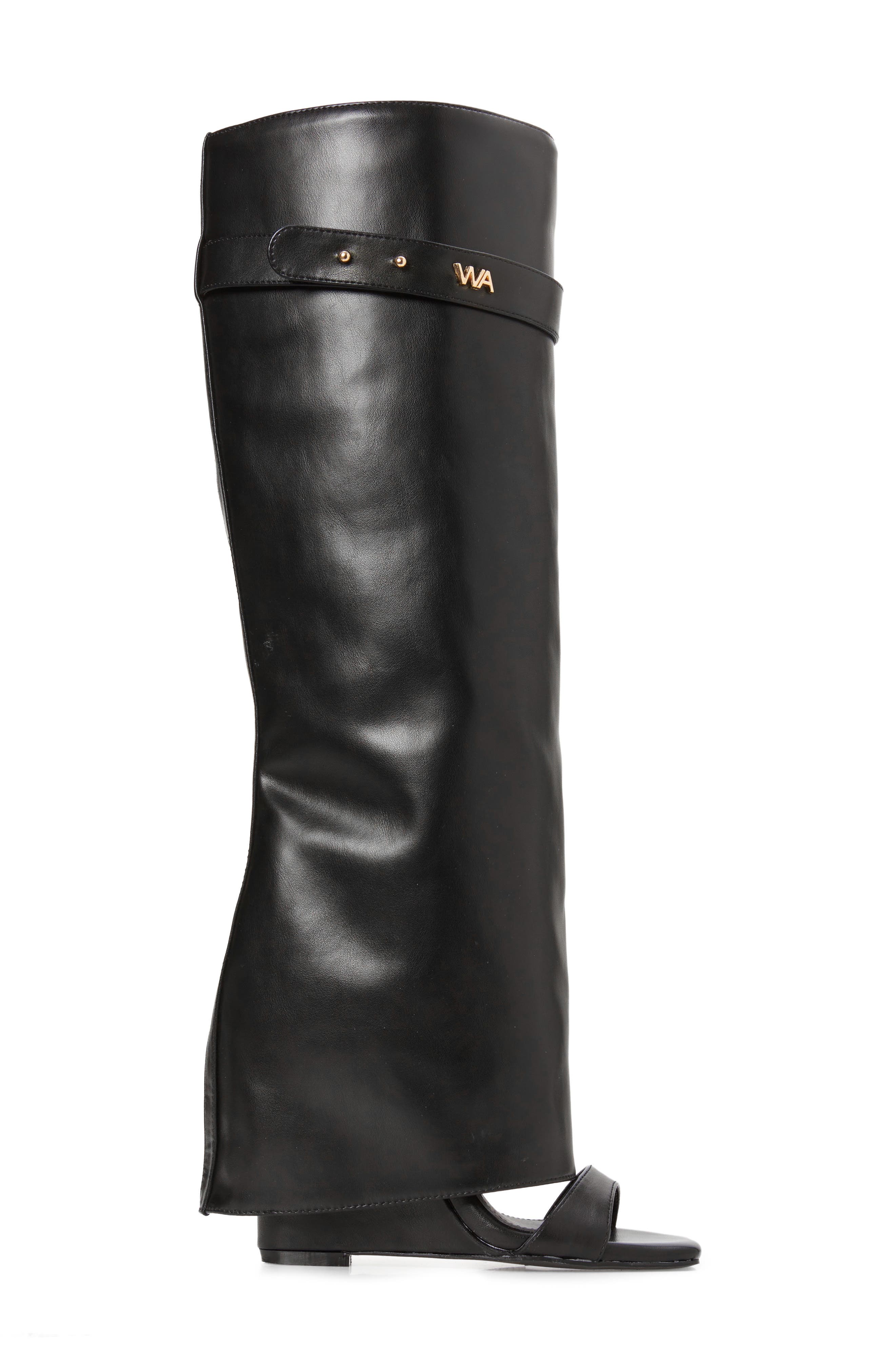 AZALEA WANG Marietta Knee High Sandal, Alternate, color, 