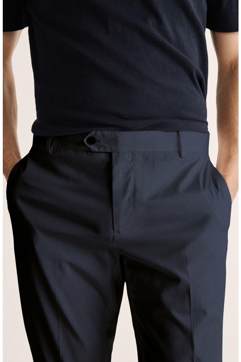 Slim Fit Stretch Cotton Pants, Alternate, color, NAVY