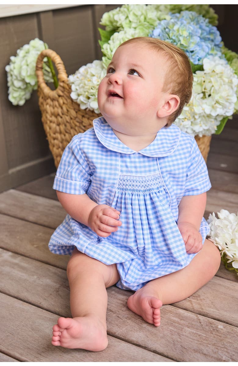 Little English Kids' Chest Smocked Bubble, Alternate, color, Mayfair Gingham