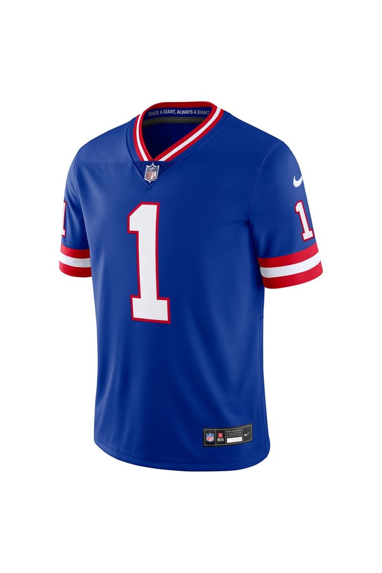 Men's Nike Malik Nabers Royal New York Giants Alternate 2 Legacy Vapor Untouchable Limited Jersey, Alternate, color, Royal