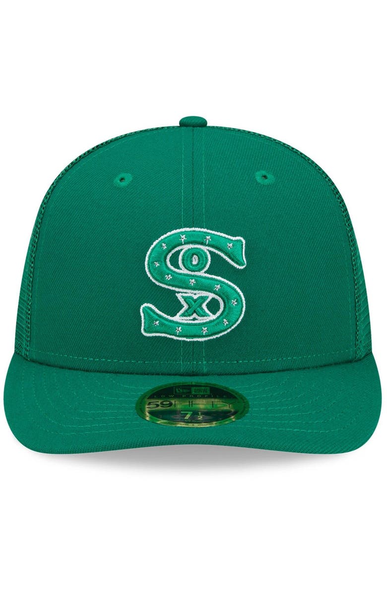 New Era Men's New Era Green Chicago White Sox 2022 St. Patrick's Day Low Profile 59FIFTY Fitted Hat, Alternate, color, 