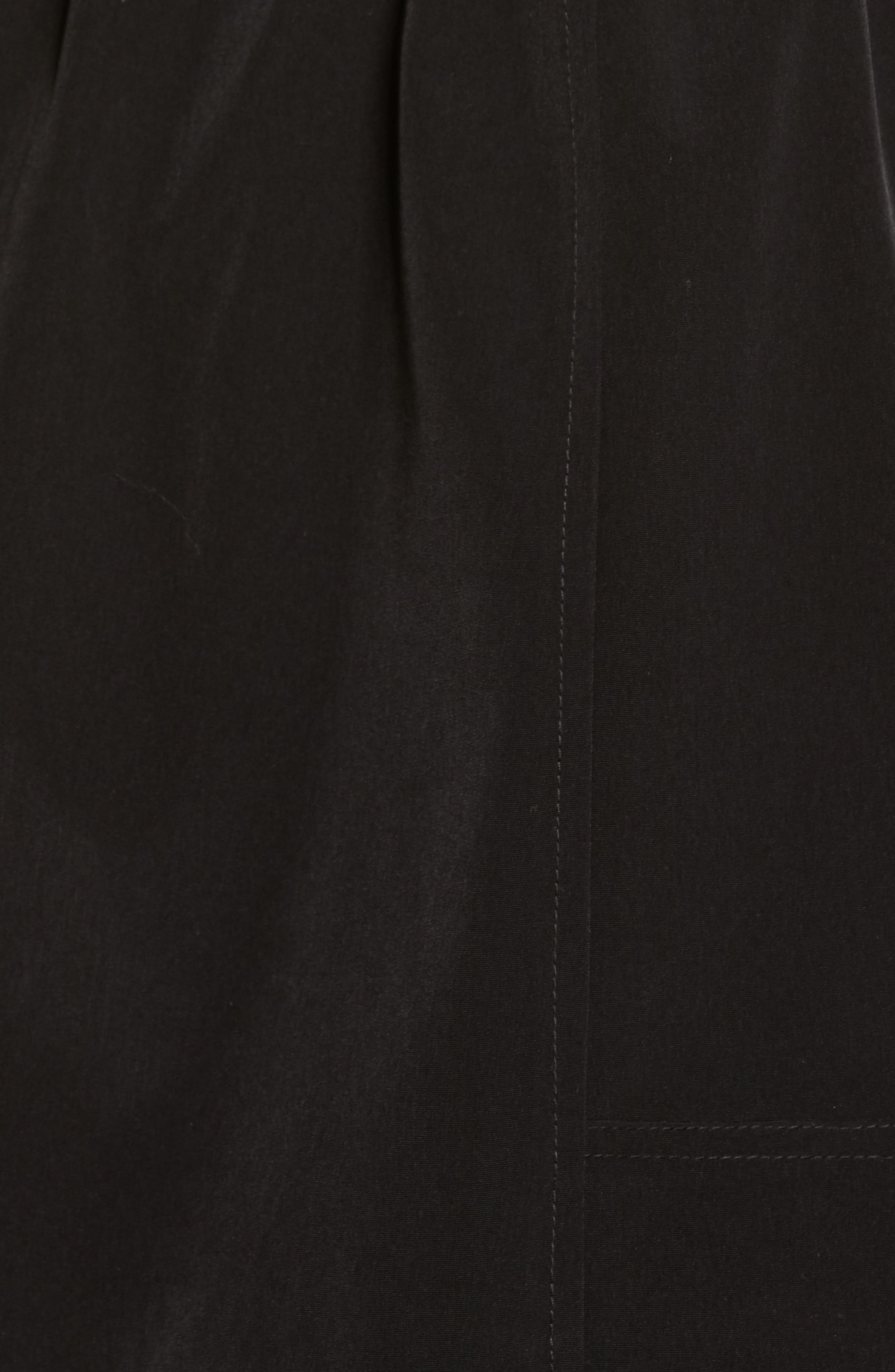 Gallery Cinched Waist Hooded Water Resistant Raincoat — фото 5