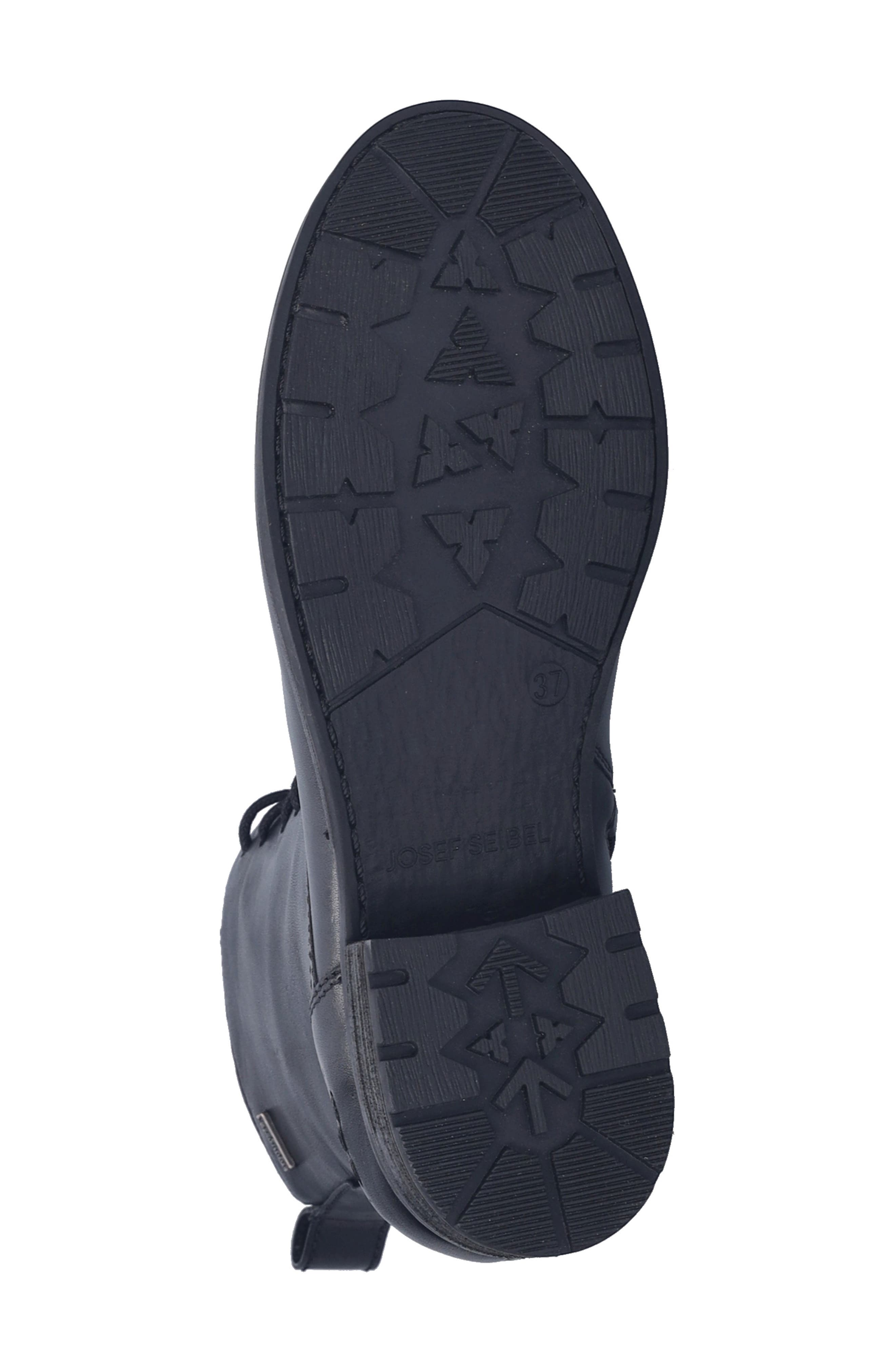 Josef Seibel Kate Waterproof Lace Up Bootie, Alternate, color, Black