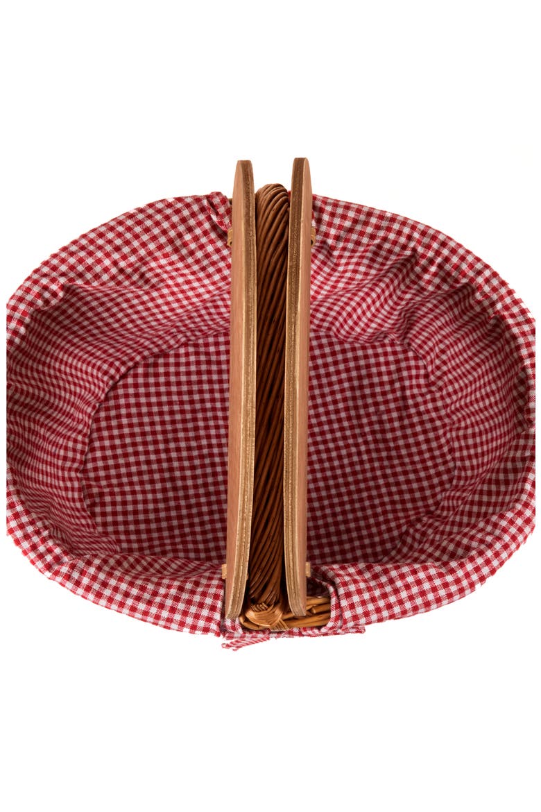 Mickey Country Basket, Alternate, color, RED