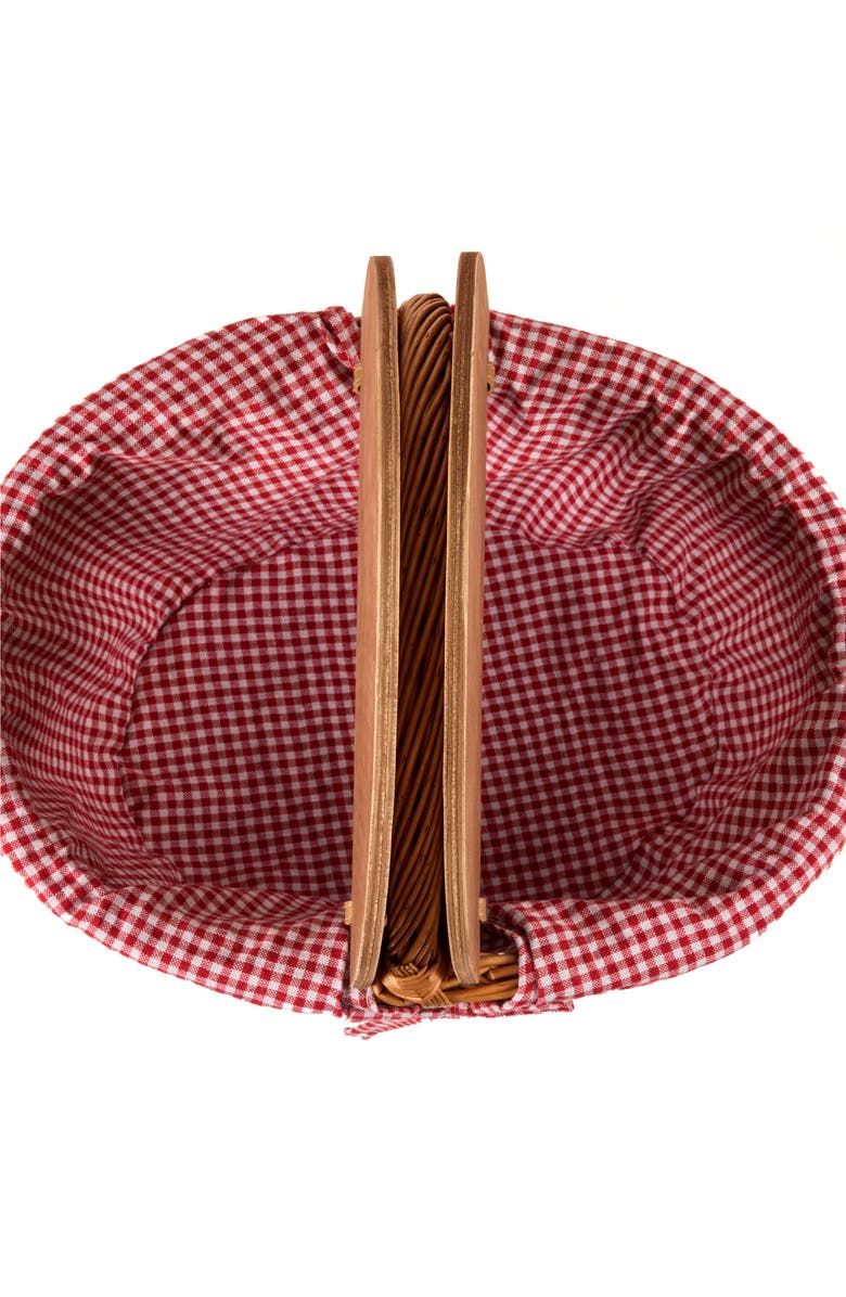 Picnic Time x Disney<sup>®</sup> Mickey & Minnie Mouse Country Picnic Basket, Alternate, color, Red