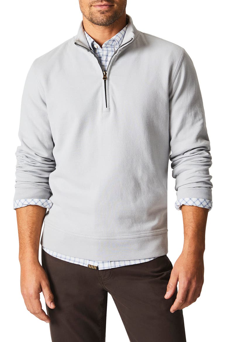 Cullman Half Zip Pullover, Main, color, SILVER
