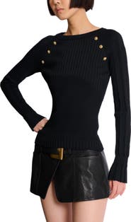 Balmain Knit top with buttons