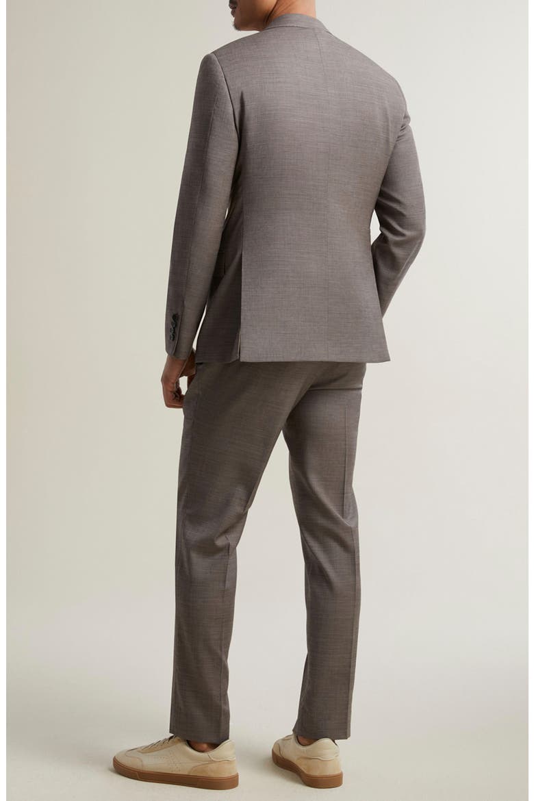 Tan Wool Sharkskin Suit, Alternate, color, TAN