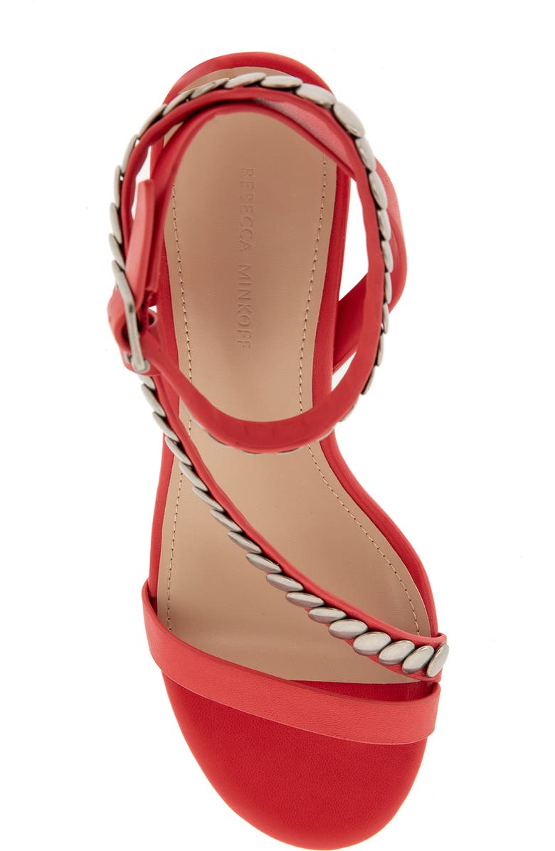 Rebecca Minkoff Catalina Ankle Strap Sandal, Alternate, color, Red