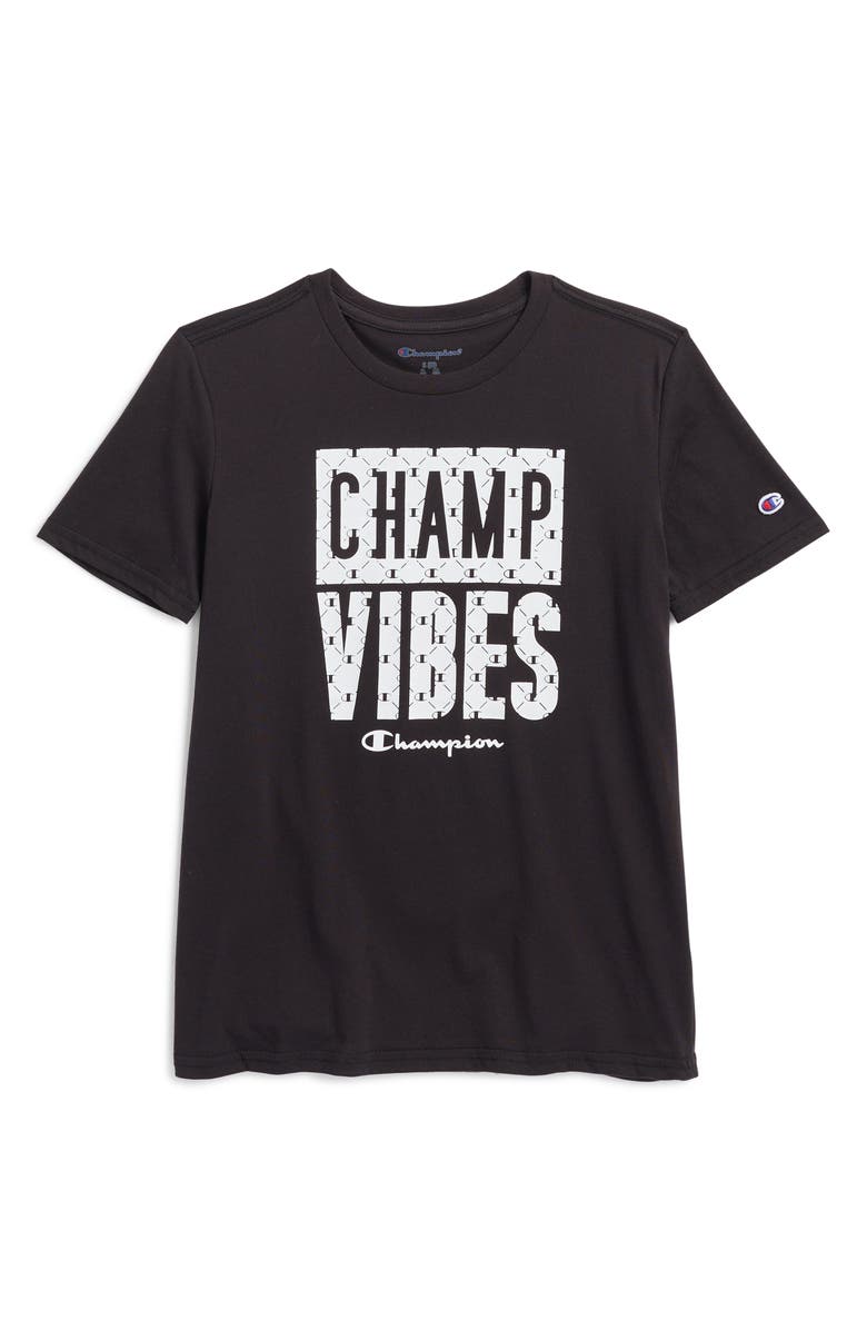 Champion Kids' Logo Graphic T-Shirt, Main, color, 