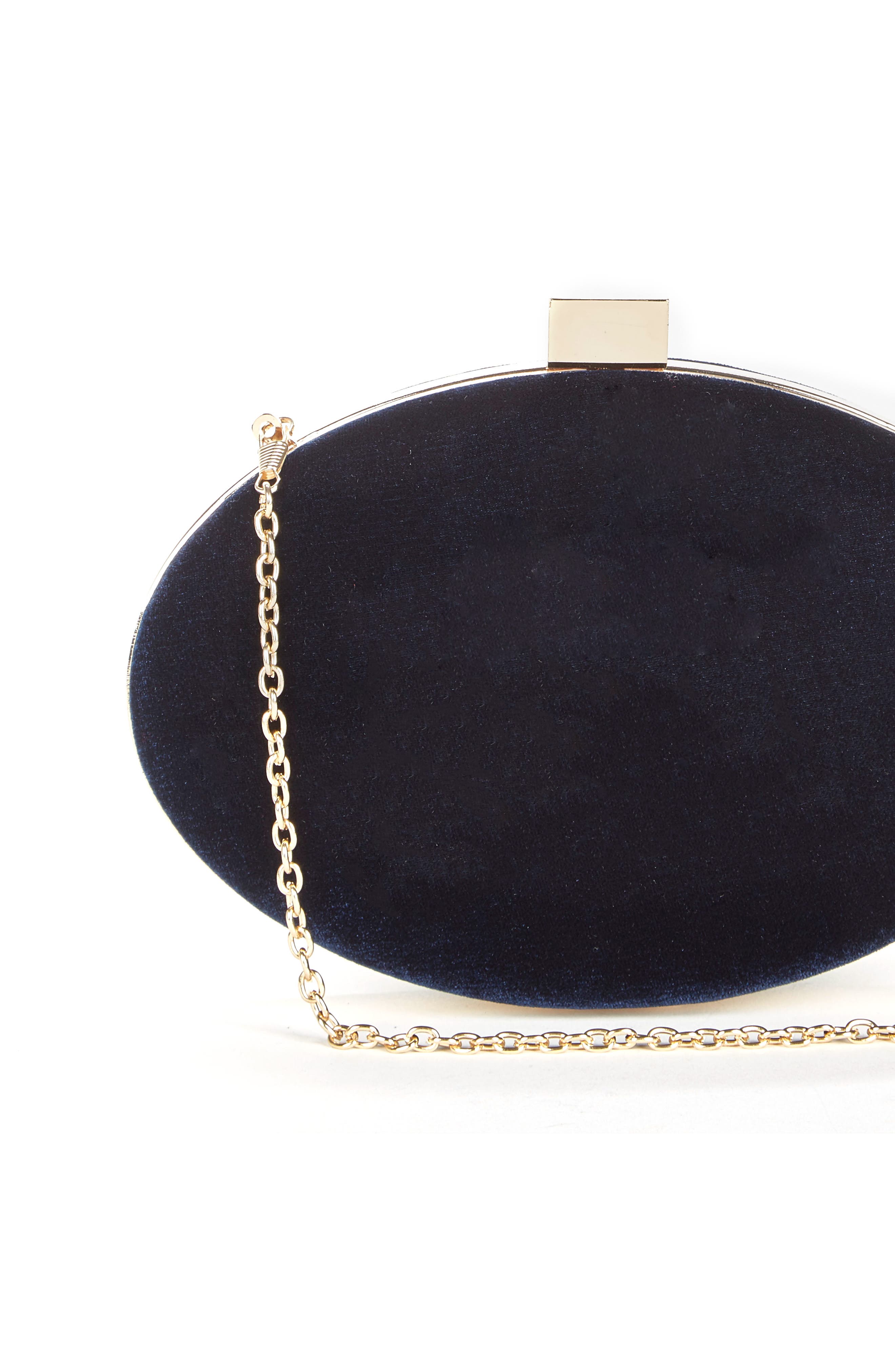 Sole Society Jemima Velvet Minaudière, Alternate, color, 