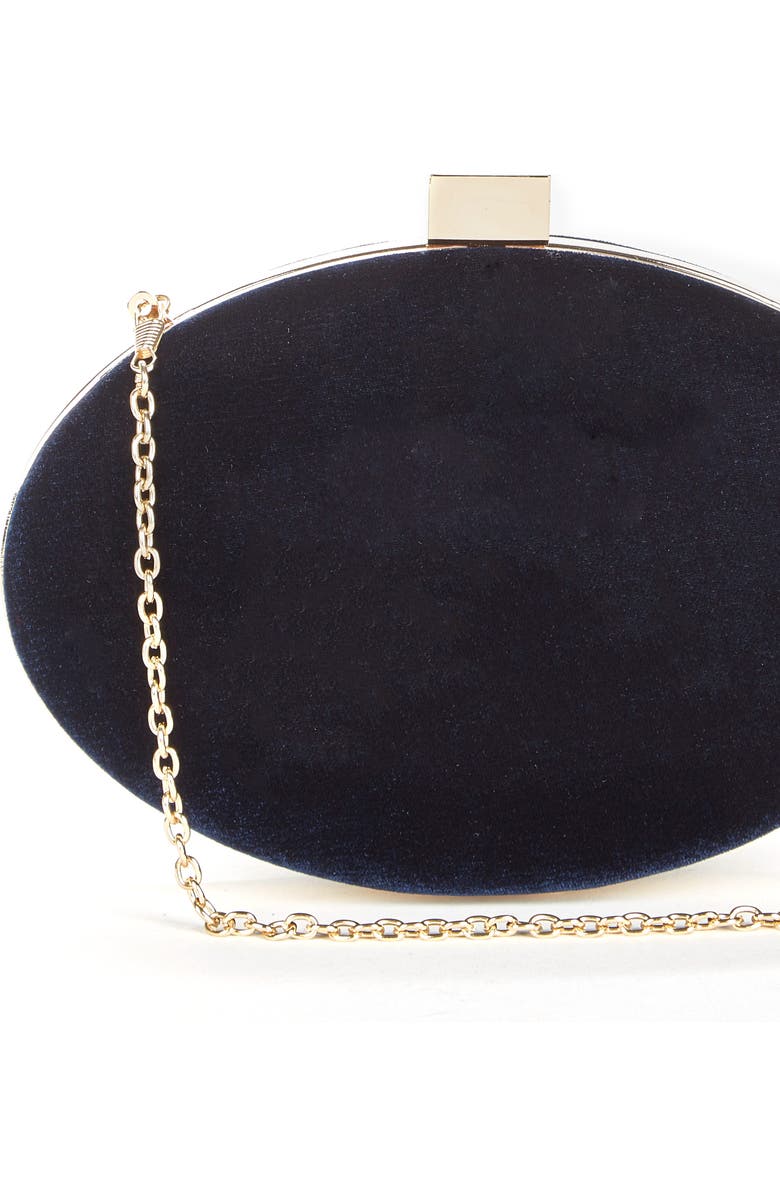 Sole Society Jemima Velvet Minaudière, Alternate, color,