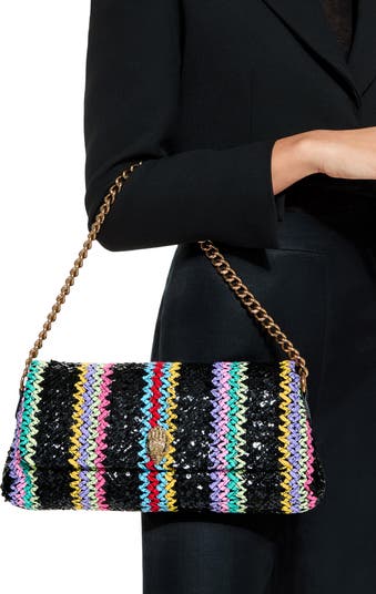 Long Kensington Woven Shoulder Bag